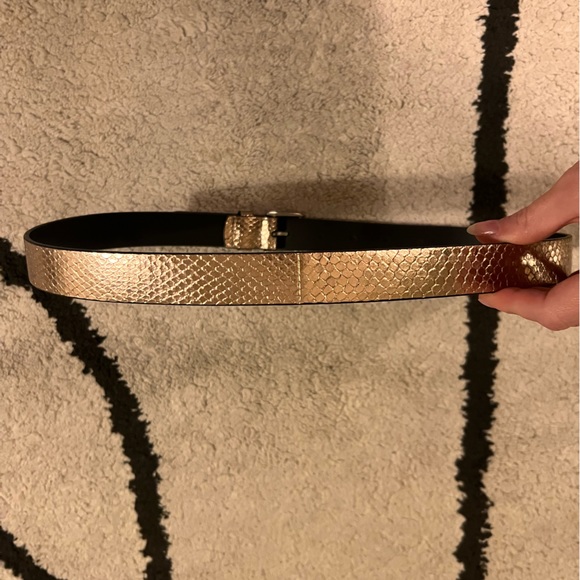 Paul Smith 100% Leather Rose Gold Belt - Picture 3 of 5